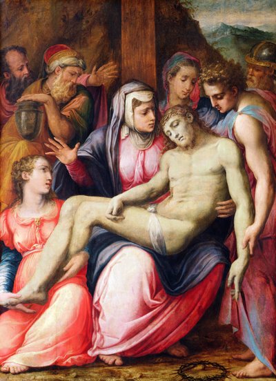 De Graflegging, c.1540 door Giorgio Vasari